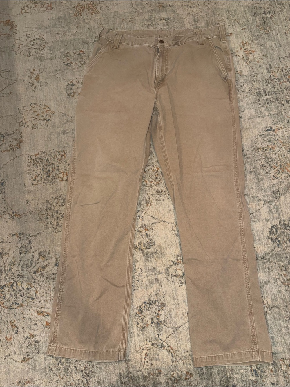 Carhartt Men's Straight Leg Jeans in Khaki 36x32 Relaxed A123